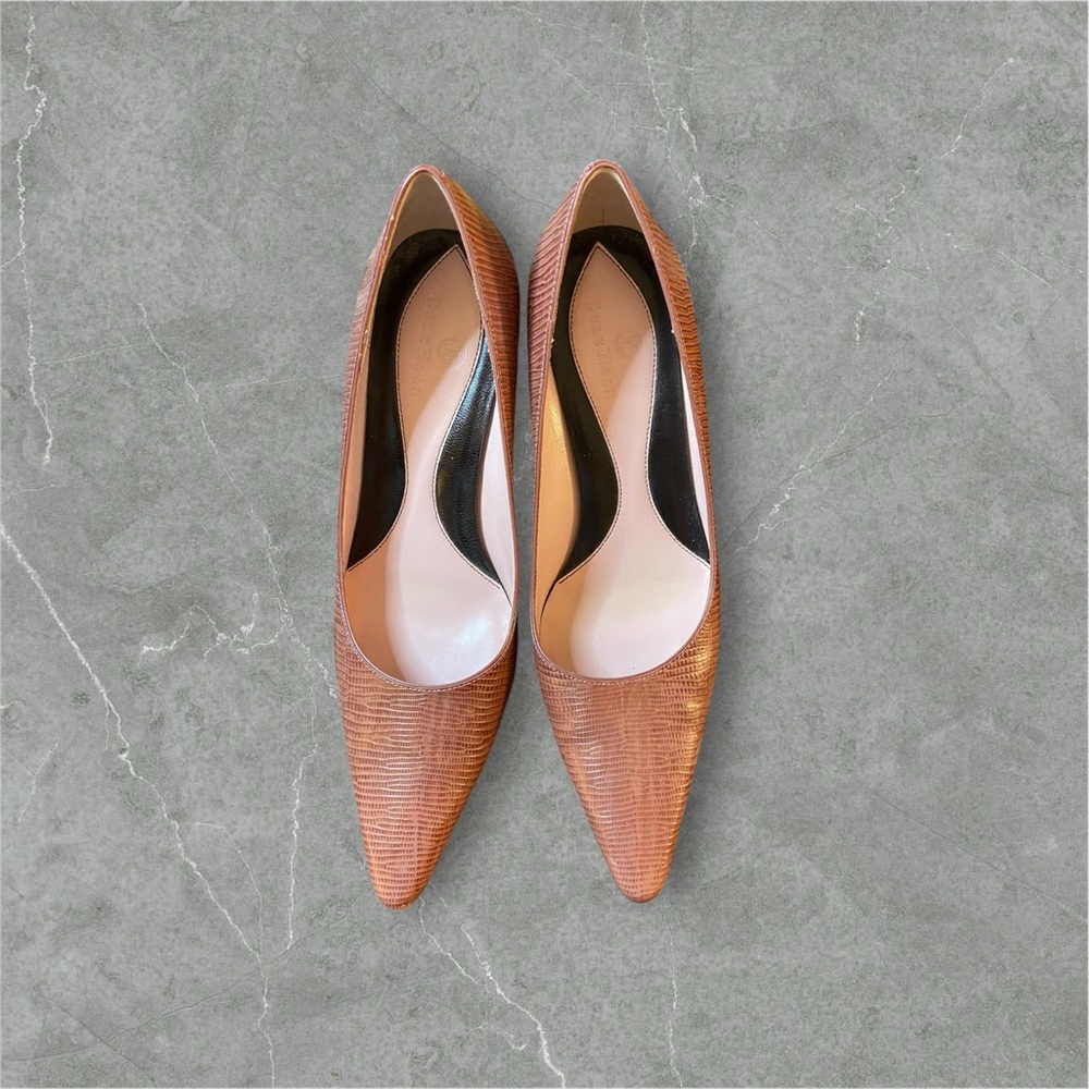 Cole Haan Harlow Embossed Pumps Leather Women's Shoes